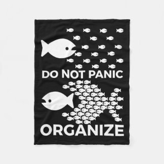 Keine Panik Organisationsmotiv Design Fleecedecke