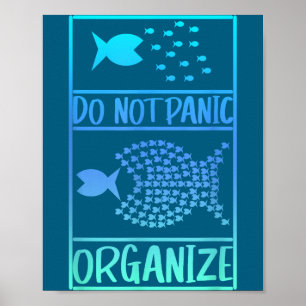 Keine Panik Organisieren Sie Nicht Panik Poster