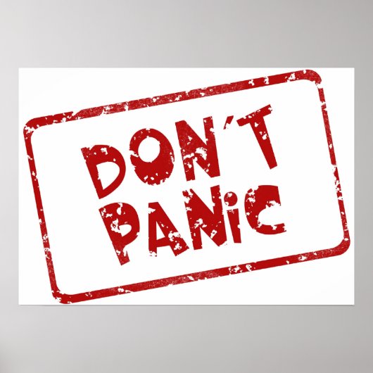 Keine Panik Poster (Vorne)