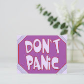Keine Panik Postkarte (Stehend Vorderseite)