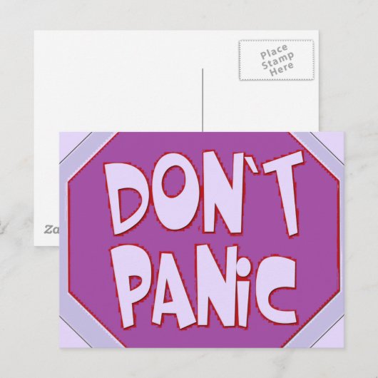 Keine Panik Postkarte (Vorne/Hinten)