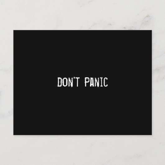 Keine Panik Postkarte (Vorderseite)
