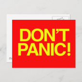 Keine Panik Postkarte (Vorne/Hinten)