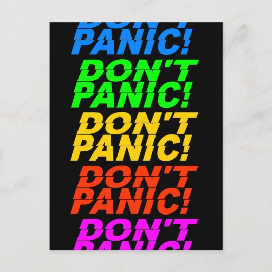 Keine Panik! Postkarte! Postkarte (Vorderseite)