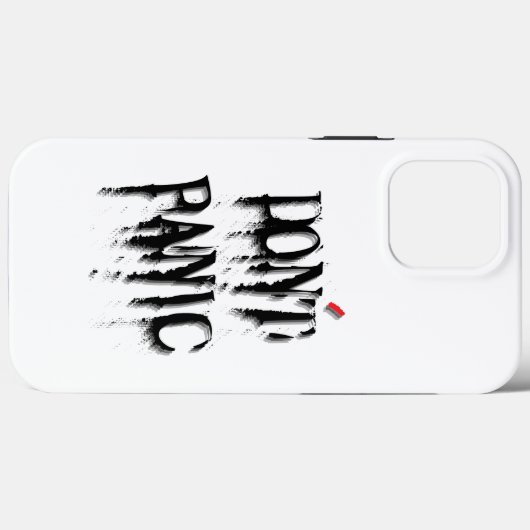 Keine Panik.w Case-Mate iPhone Hülle (Rückseite (Horizontal))