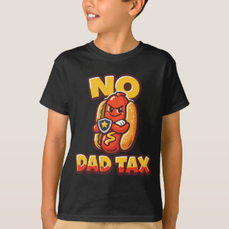 Keine Papa Steuer Lustiger Hot Dog Kinder T-Shirt