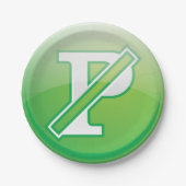 Keine Parkplätze Pappteller (Vorderseite)