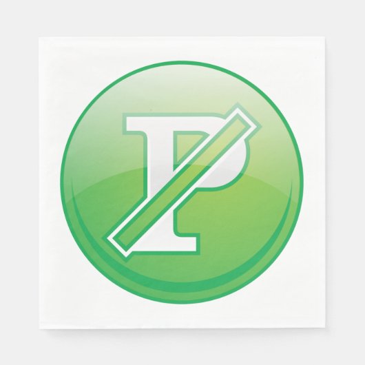 Keine Parkplätze Serviette (Vorderseite)