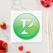 Keine Parkplätze Serviette