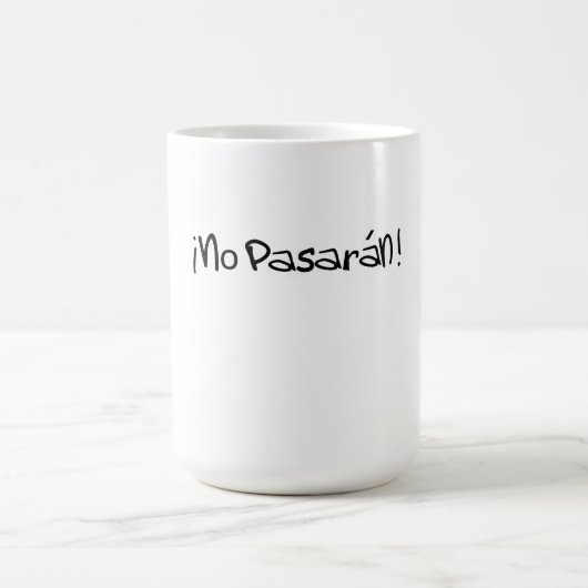 Keine Pasaran Anti-Faschistische Tasse (Mittel)