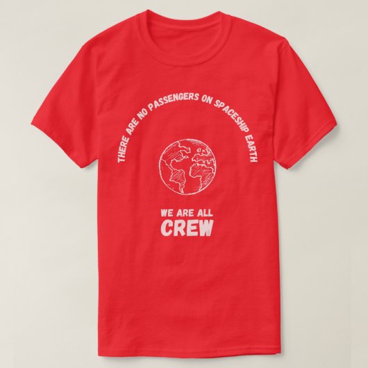 Keine Passagiere Wir sind alle Crew 1 T-Shirt (Design vorne)