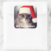 Keine Peeking Classic Round Aufkleber (Tasche)