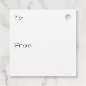 Keine Peeking Gnome-Geschenktasten Geschenkanhänger (Rückseite)