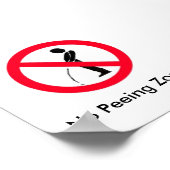 Keine Peelingzone Poster (Ecke)