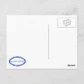 Keine Peitschkarte Postkarte (Rückseite)