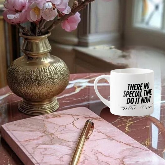 Keine perfekte Zeit - Motivierend Typografisches Z Espressotasse