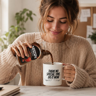 Keine perfekte Zeit - Motivierend Typografisches Z Kaffeetasse