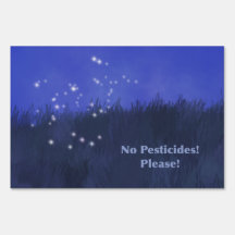"Keine Pestizide!  Bitte!" Firefly-Meldung