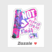 Keine Pfefferspray, eine Art Mädchen Aufkleber (Blatt)