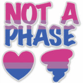 Keine Phase Bisexuell Aufkleber (Vorderseite)