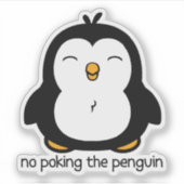 Keine Pinguin-Bodensenkung Aufkleber (Vorderseite)