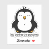 Keine Pinguin-Bodensenkung Aufkleber (Blatt)