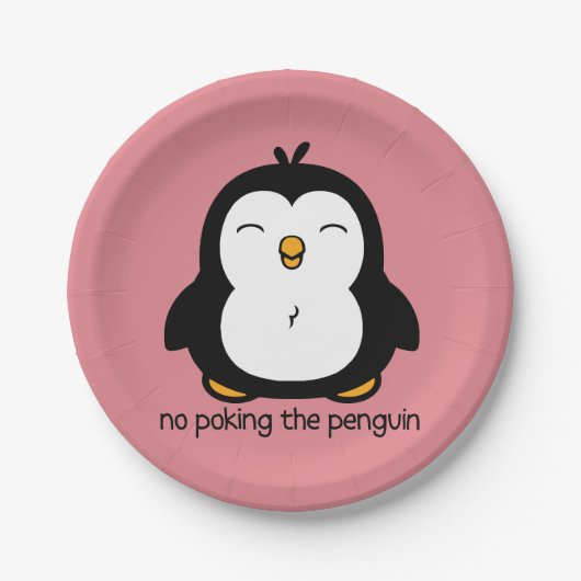 Keine Pinguine Pappteller (Vorderseite)
