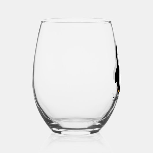 Keine Pinguine Weinglas Ohne Stiel (Rechts)