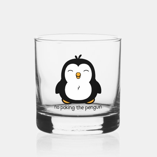 Keine Pinguine Whiskyglas (Vorderseite)
