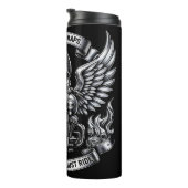 Keine Pläne keine Karten keine Regeln nur fahren E Thermosbecher (Nach rechts gedreht)