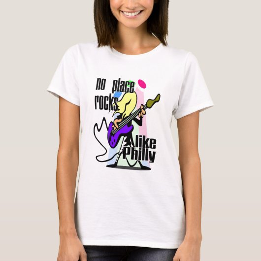 Keine Platz-Felsen mögen Philly T-Shirt (Vorderseite)