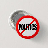 "KEINE POLITIKEN " BUTTON (Vorne & Hinten)