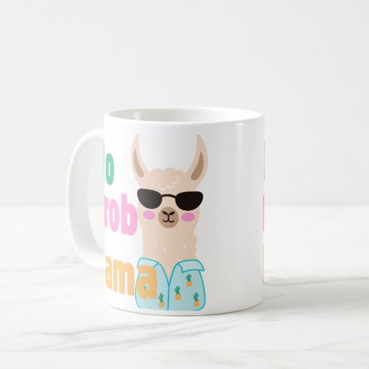 keine Prob-Lama-Tasse Kaffeetasse (Vorderseite Links)
