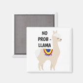 Keine Prob Llama Niedliche Illustration Magnet (Vorderseite/Rückseite)