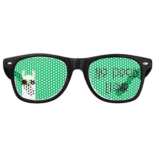 Keine Prob Llama Pun Sonnenbrille (Vorderseite)