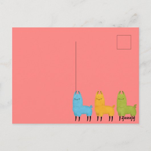 Keine ProbLlama Postkarte (Rückseite)