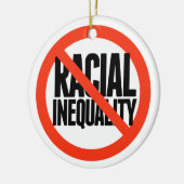 Keine Rassenungleichheit Keramik Ornament (Links)