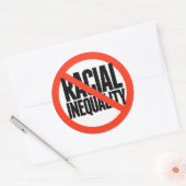 Keine Rassenungleichheit Runder Aufkleber (Umschlag)