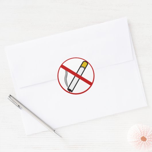 Keine Rauchkleber Runder Aufkleber (Umschlag)