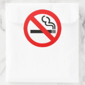 Keine Rauchkleber Runder Aufkleber (Tasche)
