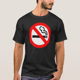 Keine Rauchwarnung Sauerstoff-Nichtraucher-Zigaret T-Shirt