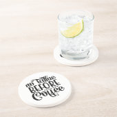 Keine Rede vor Kaffee. Getränkeuntersetzer (Seite)