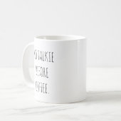 Keine Rede vor Kaffee lustige RAE DUNN inspiriert Kaffeetasse (Vorderseite Links)