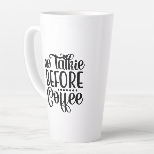 Keine Rede vor Kaffee. Milchtasse (Linke Ecke)