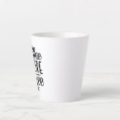 Keine Rede vor Kaffee. Milchtasse (Vorderseite)