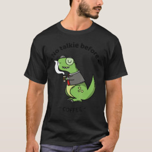 Keine Rede vor Kaffee sarkastischen Sarkasmus Spri T-Shirt