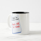 Keine Regeln bei House meines Onkels Zweifarbige Tasse (Vorderseite Links)