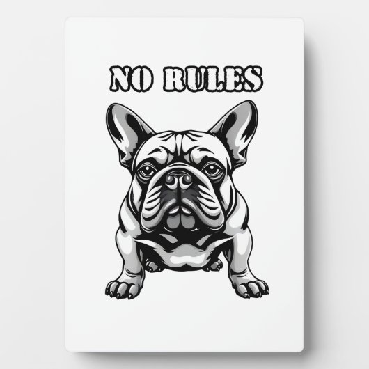 Keine Regeln Fotoplatte (Vorderseite)