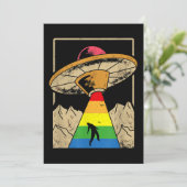 Keine Regeln LGBT Pride Genderqueer Copy Save The Date (Stehend Vorderseite)