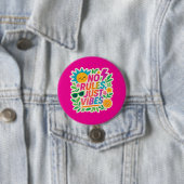 Keine Regeln nur für Vibes - Neon Gradient Kawaii- Button (Beispiel)